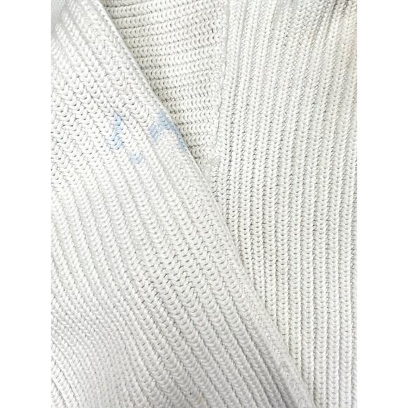 Stuart Membery- True Vintage Varsity Cardigan in White and Blue - Picture 3 of 6